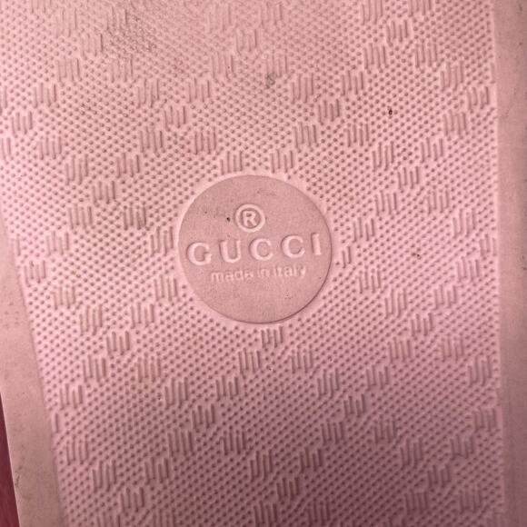 Gucci x Ken Scott GG Pursuit Floral Print Slide Slip On Flat Sandals Pink EU 37 - Picture 12 of 15